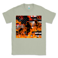 Matcha firefighter thin red lin Classic Tee - LillyAllenDesigns