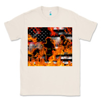 Natural firefighter thin red lin Classic Tee - LillyAllenDesigns