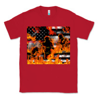 Red firefighter thin red lin Classic Tee - LillyAllenDesigns