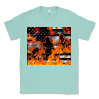 Seafoam firefighter thin red lin Classic Tee - LillyAllenDesigns