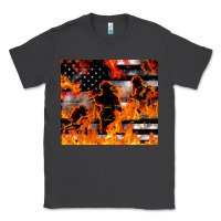 Smoke firefighter thin red lin Classic Tee - LillyAllenDesigns