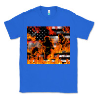 True Royal firefighter thin red lin Classic Tee - LillyAllenDesigns