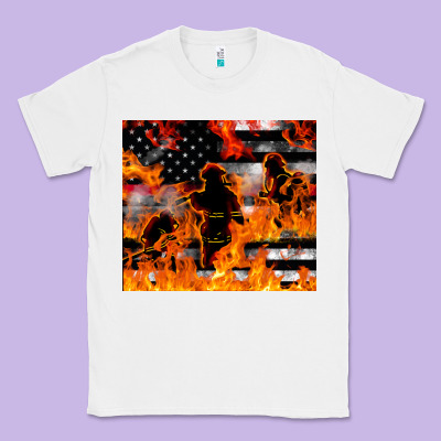 Firefighter Thin Red Lin Classic Tee Designed By Lillyallendesigns