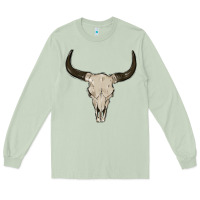 Matcha cow skul Long Sleeve Tee - MaliasSmallBusiness