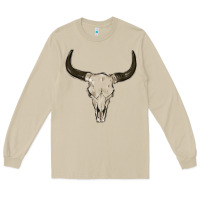 Mushroom cow skul Long Sleeve Tee - MaliasSmallBusiness