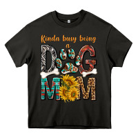 Asphalt kinda busy being a dog mom Heavy Core Tee - texasbilliewilder