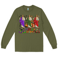 Army Green san judas happy  hallothanksmas Long Sleeve Tee - JahusDesignShop