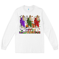 White san judas happy  hallothanksmas Long Sleeve Tee - JahusDesignShop