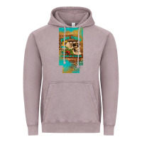 Vintage Zinc dead tired fueled by coffee 12 oz can cooler  (slim) Vintage Hoodie - Artiststas