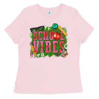 Bubblegum Pink school vibes Ladies Tee - texasbilliewilder