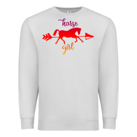 Dove Grey Horse Girl Premium Sweatshirt - Bettercallsaul