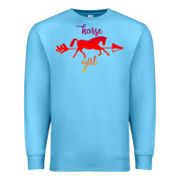 Ocean Blue Horse Girl Premium Sweatshirt - Bettercallsaul