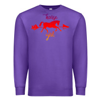 Purple Horse Girl Premium Sweatshirt - Bettercallsaul