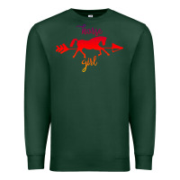 Sports Green Horse Girl Premium Sweatshirt - Bettercallsaul