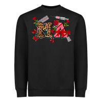 Black valentines day ma Heavyweight Sweatshirt - NancyCooperArtShop