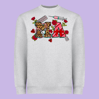 Valentines Day Ma Heavyweight Sweatshirt Designed By Nancycooperartshop