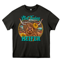 Asphalt Highland Heifer Western Heavy Core Tee - RanaPortraitStore