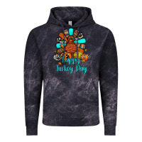 Cloud Black happy turkey day Vintage Hoodie - JahusDesignShop