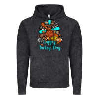 Vintage Black happy turkey day Vintage Hoodie - JahusDesignShop