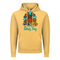 Vintage Mustard happy turkey day Vintage Hoodie - JahusDesignShop