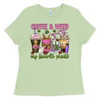 Matcha coffee and weed my favorite plants Ladies Tee - Zillion Design Studio