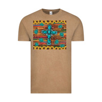 Vintage Coffee western gemstone cross sunflowers leopard serape glitter wooden tumble Vintage Tee - Artiststas