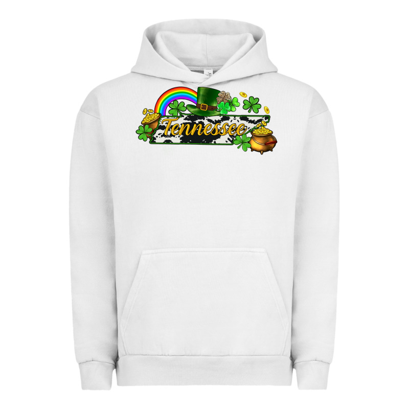 Tennessee Map St. Patrick's Urban Hoodie by CowGirlArtShop | Teevron