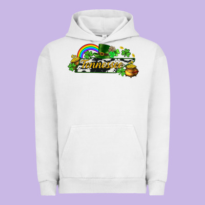 Tennessee Map St. Patrick's Urban Hoodie Designed By Cowgirlartshop