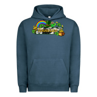 Pigment Midnight Navy Tennessee map St. Patrick's Urban Hoodie - CowGirlArtShop