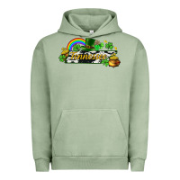Pigment Oil Green Tennessee map St. Patrick's Urban Hoodie - CowGirlArtShop