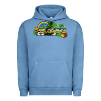 Pigment Pebble Blue Tennessee map St. Patrick's Urban Hoodie - CowGirlArtShop