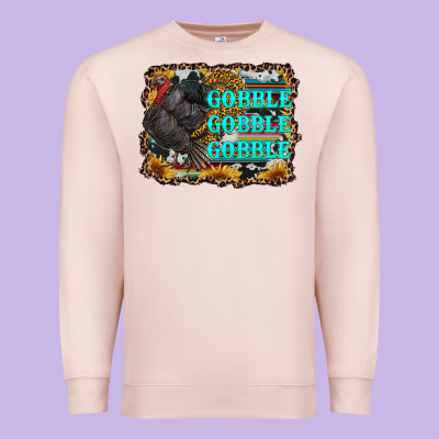 Gobble Gobble Gobble Premium Sweatshirt Designed By Ranaportraitstore