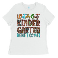 White watch out kindergarten here i come! Ladies Tee - JahusDesignShop