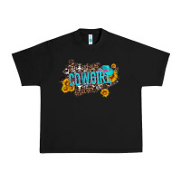Black western cowgirl and sunflower with hat and cowhide leopard Urban Heavy Tee - Artiststas