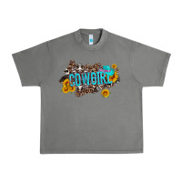 Tornado western cowgirl and sunflower with hat and cowhide leopard Urban Heavy Tee - Artiststas