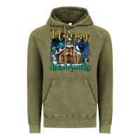 Vintage Olive Christmas church and snow   ı love my church family Vintage Hoodie - AdoDesignShop