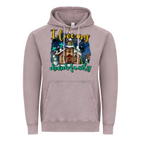 Vintage Zinc Christmas church and snow   ı love my church family Vintage Hoodie - AdoDesignShop