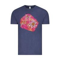 Vintage Denim v.d  lavender and lotus patches Vintage Tee - AdoDesignShop