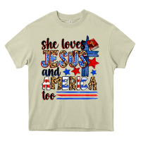 Mossy she loves jesus and america too Heavy Core Tee - Zillion Design Studio