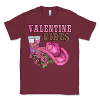 Burgundy valentines day valentine vıbes Classic Tee - AdoDesignShop