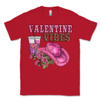 Red valentines day valentine vıbes Classic Tee - AdoDesignShop