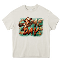 Cream game day  lightning football Heavy Core Tee - BarkalooDesign