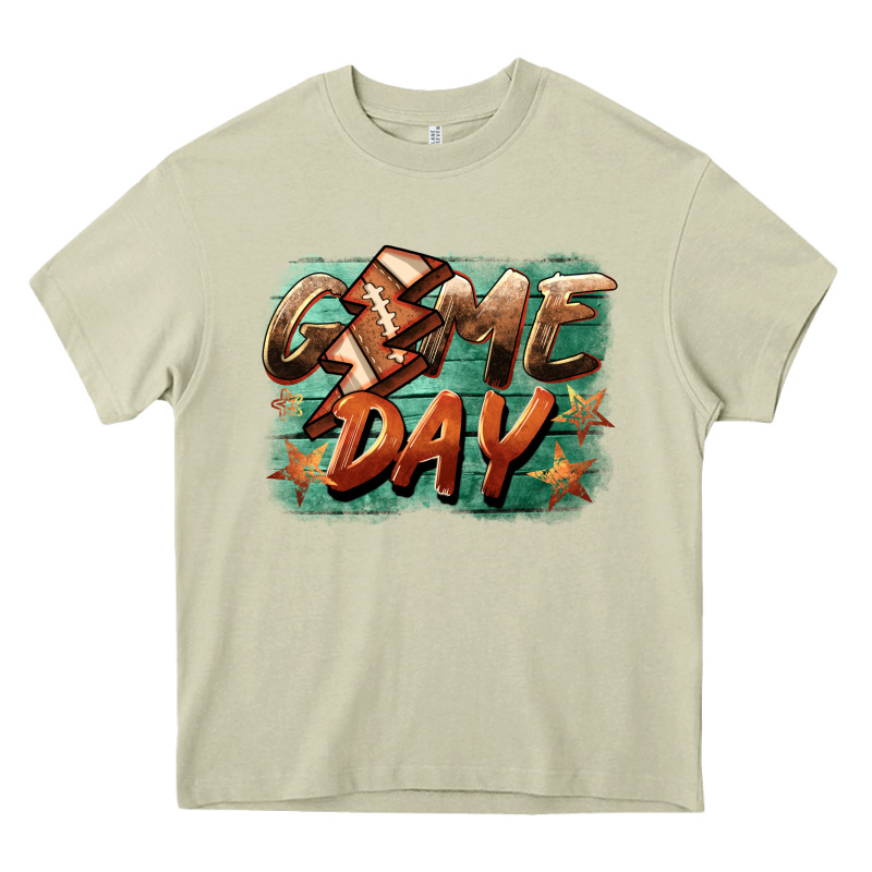 Game Day  Lightning Football Heavy Core Tee by BarkalooDesign | Teevron
