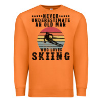 Carrot Never Underestimate An Old Man Who Loves Skiing Premium Sweatshirt - Bettercallsaul