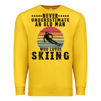 Lemon Never Underestimate An Old Man Who Loves Skiing Premium Sweatshirt - Bettercallsaul