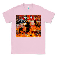 Bubblegum Pink Western Firefighters With Thin Red Line Classic Tee - LillyAllenDesigns