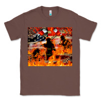 Chestnut Western Firefighters With Thin Red Line Classic Tee - LillyAllenDesigns