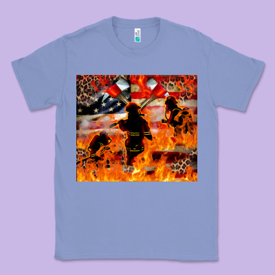 Western Firefighters With Thin Red Line Classic Tee Designed By Lillyallendesigns