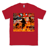 Red Western Firefighters With Thin Red Line Classic Tee - LillyAllenDesigns