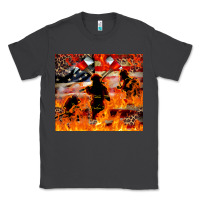 Smoke Western Firefighters With Thin Red Line Classic Tee - LillyAllenDesigns